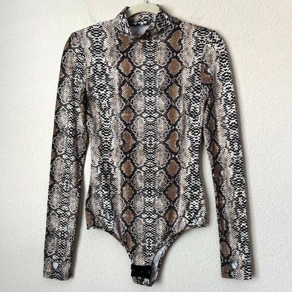 I.AM.GIA Snake Print Kenzie Long Sleeve Print Bodysuit - Picture 2 of 13